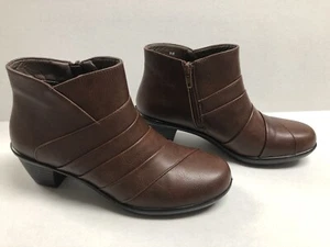 Easy Street Comfort Wave Mujer’s 9M Botines Marrón Cremallera Lateral-Nuevos - Imagen 1 de 7