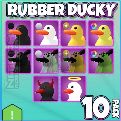 ZERO WEAPON AND ARMOR Roblox World Zero WZ - 10 Pack or Single Items - RUBBER DUCKY