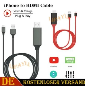2M 8 Pin Blitz zu HDMI Kabel Adapter Video Full HD TV für iPhone IPad ITouch TOP - Bild 1 von 9