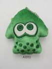 Splatoon Inkling A2312 Green Squid Zipper Bag Pouch 4" Plush Toy Doll japan