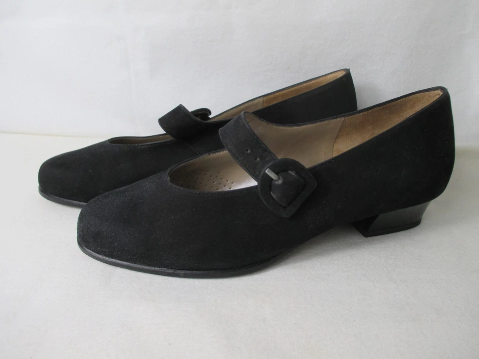 Zapatos De Tacón Clásicos HASSIA Vintage Para Dama UK 5,5 Negro Talla 38 - Imagen 1 de 4