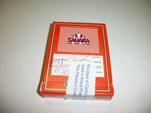 SAHARA CASINO PLAYING CARDS - ORANGE - Picture 1 of 2