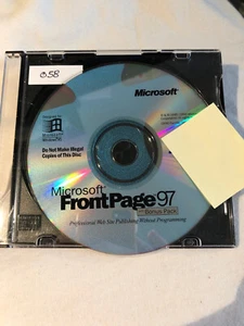 Microsoft FrontPage 97 inklusive Autorisierungsschlüssel Vintage Software CD - Bild 1 von 1