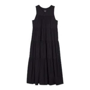 Vestido mediodi negro sin mangas cuello redondo en niveles talla mediana Summersalt para mujer - Imagen 1 de 8