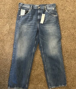 New With Tags Tommy Jeans Aiden Pants Men’s Size 38 Medium Wash Denim 90s Y2K - Picture 1 of 14