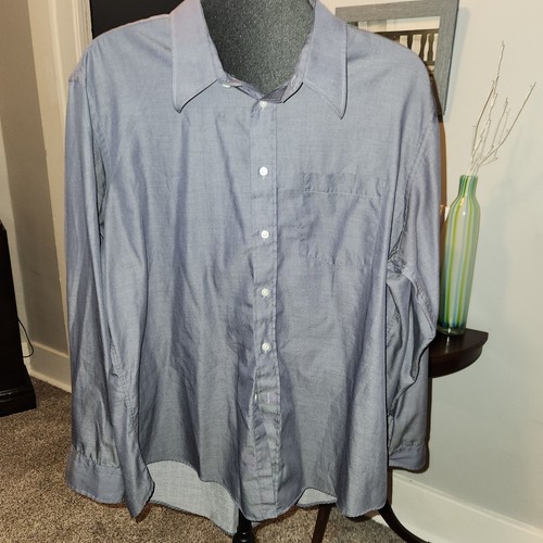 Camicia abito Christian Dior uomo 17 5 34 35 ch grigio preppy bottone casual