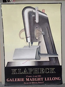 KONRAD KLAPHECK MANIFESTO GALLERIA MAEGHT LELONG MOSTRA 1983 MACCHINA DA CUCIRE - Imagen 1 de 1