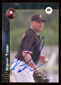 2002 Nashville Sounds KEVIN TOLAR Signed Card autograph TIGERS RED SOX