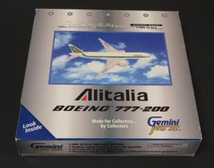 Gemini Jets Alitalia  B777-200. I-DISA. 1:400 Scale.  Rare. Brand New - Picture 1 of 6
