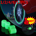 Universal Fluorescent Car Tire Valve Auto Tyre Valves 1/2/4/8/12pcs