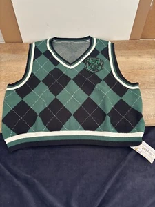 Harry Potter Argyle Sweatrer Vest - Slytherin - Size 2XL - Picture 1 of 8