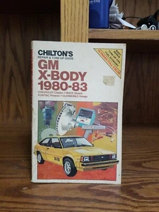 Used Chilton's Guide GM X-Body 1980-83 Citation Skylark Phoenix Omega - Picture 1 of 5