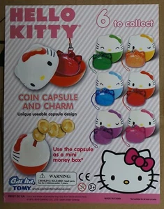 Gacha Tomy Hello Kitty Moneda Cápsula y Dijes Juego Completo de los 6 - Imagen 1 de 1