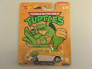HOT WHEELS 2022 POP CULTURE TEENAGE MUTANT NINJA TURTLES '55 CHEVY PANEL - Picture 1 of 1