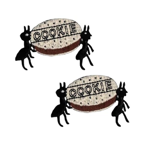 Ants with Cookie Insect (2-Pack) Iron On Patch - Picture 1 of 4