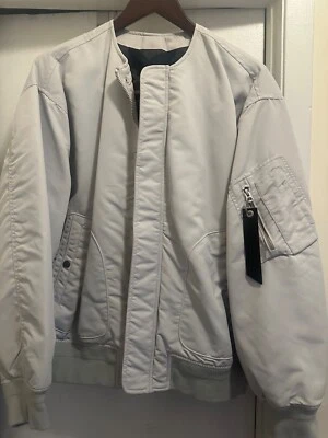 Rag and Bone modified Manston gray-men’s bomber jacket size M orig. price $648 - Image 1 of 4