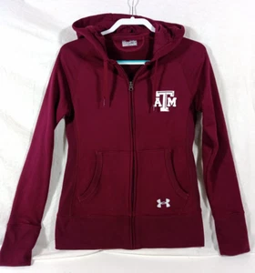 Under Armour Jacket Women’s Size M Full Zip Texas A&M Aggies Maroon Semi-Fitted - Picture 1 of 12