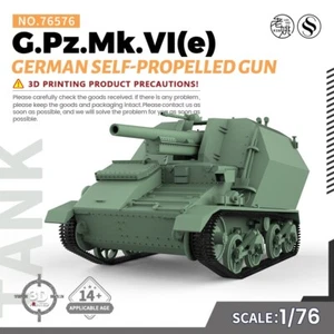 SSMODEL 1/76 OO Scale Military Model Kit German G.Pz.Mk.VI(e) Self-Propelled Gun - Picture 1 of 5