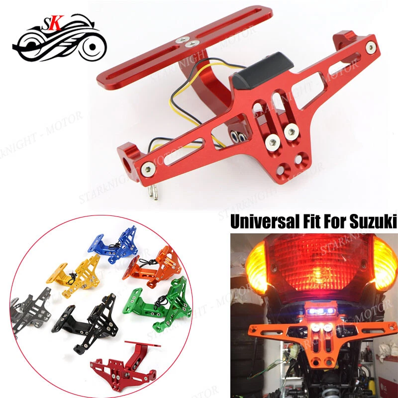 Universal LED Light Fender Eliminator Honlder License Plate Bracket For Suzuki - Image 1 of 4