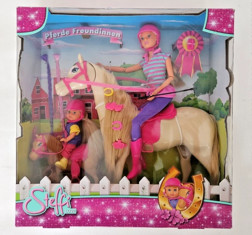 Steffi Love Spielset Pferde Freundinnen Puppe Pferd Puppen Set
