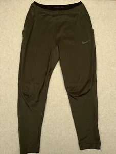 Pantalones de chándal Nike Pro polar para hombre MT medio alto verde Dri-Fit para correr CZ2203 - Imagen 1 de 13