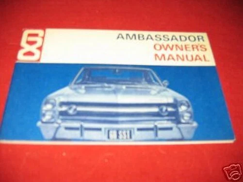 1968 AMC Rambler Ambassador Propietarios Manual NOS Originales - Imagen 1 de 1