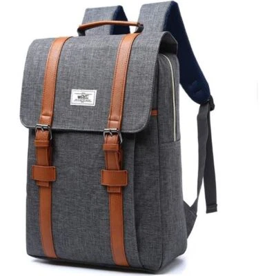 Sac à Dos Ordinateur Portable Unisexe 15 Pouces Sac Anti Vol Nylon Imperméable - Photo 1/4