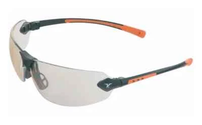 (2 PARES) Óculos de Segurança Encon Veratti 429 Armação Laranja/Preto Lente Interna-Externa - Imagem 1 de 4