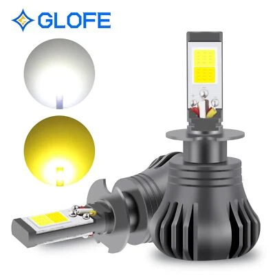 H3 Switchback Strobe Flash Led Fog Light Bulbs Driving DRL Daytime Running - Image 1 of 4