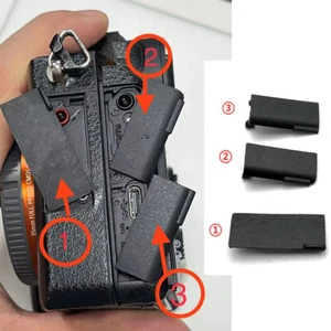 Tapa de interfaz de micrófono USB HDMI USB TAPA PUERTA CUBIERTA DE GOMA PARA Sony ILCE-7M3 A7M3 A7III - Imagen 1 de 14
