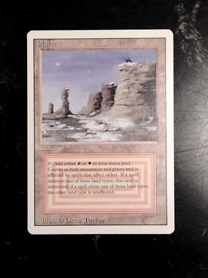  Plateau Dual Land Revised  Mint 9.0  RARE MISPRINT Magic The Gathering MTG 1993 - Image 1 of 4