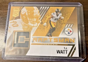 2021 Panini Elite T.J. Watt Craftsman 53/99 Jersey - Picture 1 of 2
