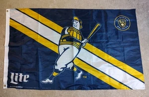 Milwaukee Brewers Barrel Man Flag 2023 2,5’x4’ Miller Lite SGA Brew Crew - Bild 1 von 6