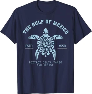 Golf von Mexiko Est 1550 Foxtrots Deltas Tangos and Resist T-Shirt Hoodie - Bild 1 von 13