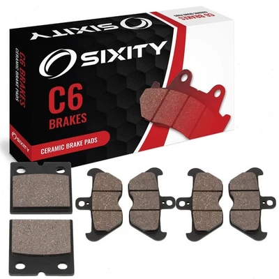 Juego completo de pastillas de freno delanteras + traseras cerámicas BMW K100RS FL 1991-1992 16 wj Foto 1 de 4