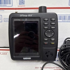 GARMIN GPSMAP 182C MARINE CHARTPLOTTER FISH FINDER GPS UNIT Untested For Parts - Picture 1 of 9