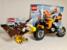 LEGO Creator 31004 Fierce Flyer & 7291 Street Rebel Complete w/ Instructions