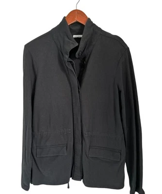 Chaqueta utilitaria James Perse Anorak Parka talla grande (3) 100 % algodón gris carbón Foto 1 de 4