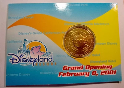 HACE CASI 25 AÑOS DISNEYLAND'S CALIFORNIA ADVENTURE ABRIÓ Y EMITIÓ ESTA MEDALLA Foto 1 de 3
