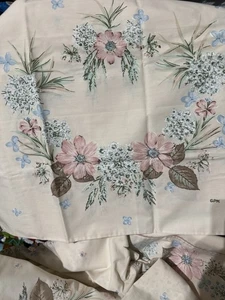 Springmaid Grace Kelly Reverie Full Size Bettwäsche Set Vintage Blumenmuster Beige, Blau, Rosa - Bild 1 von 6