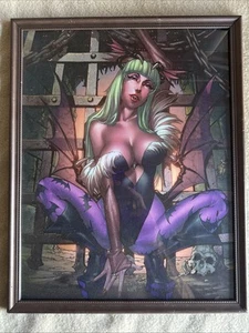 Morrigan Aensland #32 Photo Print - Darkstalkers Game Art Framed - Picture 1 of 1