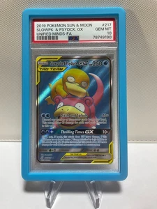 SLOWPOKE & PSYDUCK GX - FULL ART #217 PSA 10 POKEMON SM UNIFIED MINDS 2019 - Bild 1 von 2