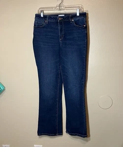 Sonoma Jeans Women's Sz 12 Blue Mid rise Bootcut Stretch 5 Pocket  - Picture 1 of 8