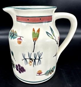 Jarra de madera grande Hartstone Pottery de colección piña de otoño bellota baya 1990 usada en excelente estado - Imagen 1 de 17