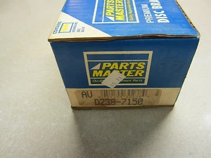Parts Master D238-7150 Disc Brake Pads D238 - Bild 1 von 3