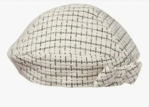 Janie and Jack Black/White Boucle Tweed Beret Hat Girls 4/5 NWT - Picture 1 of 2
