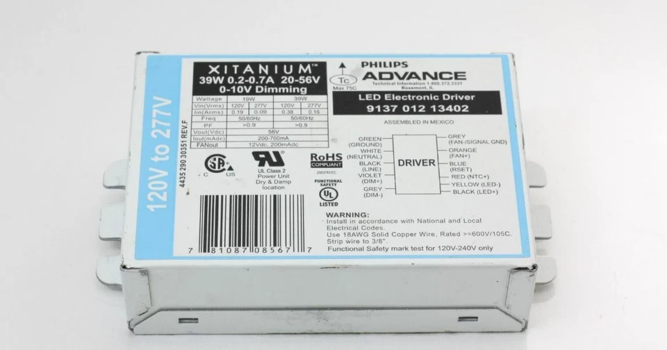 Controlador LED Xitanium Philips Advance 913701213402 Foto 1 de 1