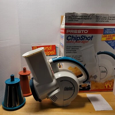 Presto ChipShot Electric Potato Chipper 02960 Vintage 1993 Complete In Box EUC  - Image 1 of 4