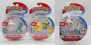 Pokemon Pikachu Grookey Muchlax Scorbunny Soble Jigglypuff Battle Figure Pack - Picture 1 of 9