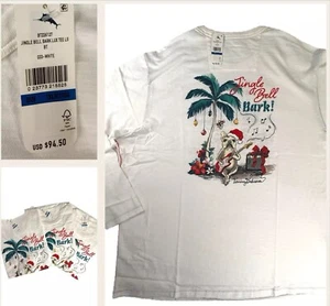 $95 TOMMY BAHAMA New 1XLB Dog Jingle Bell Bark Luxe Long Sleeve T-Shirt Big XXLB - Picture 1 of 24